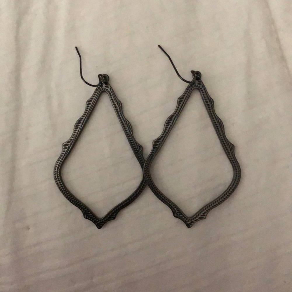 Gunmetal Kendra Scott Earrings